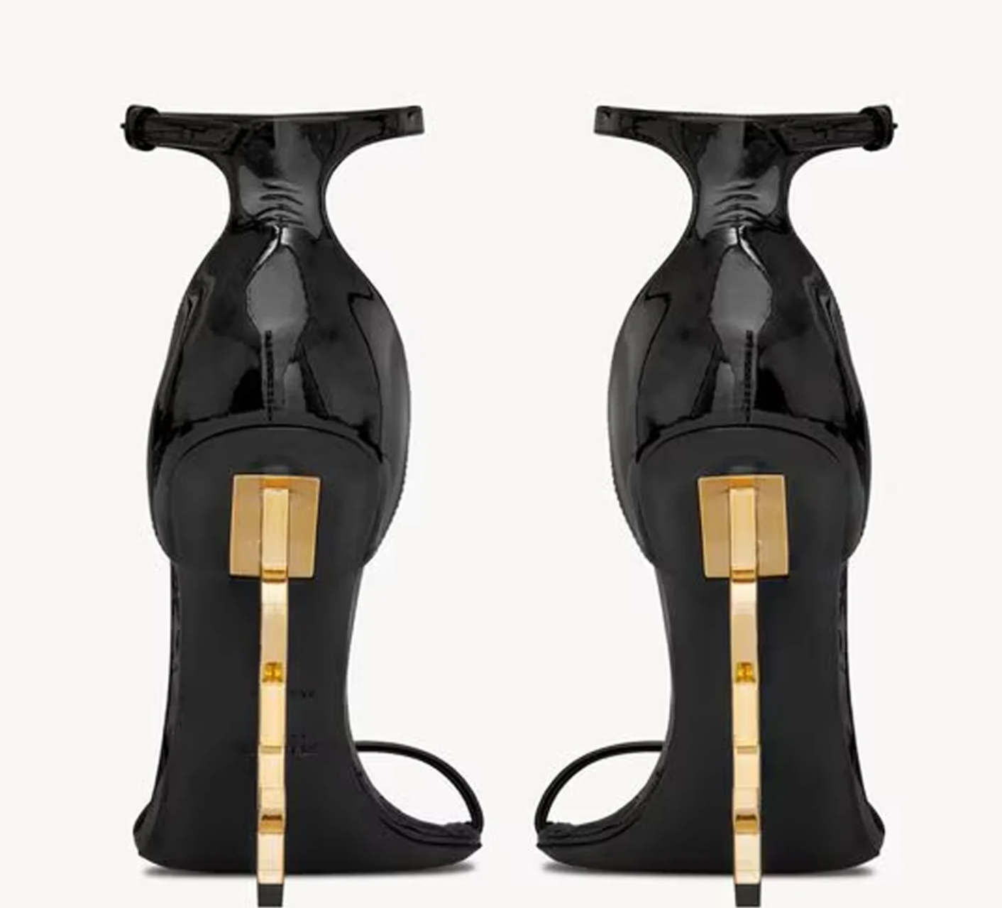 YSL LV BLACL&GOLD HEELS (LIMITED STOCK)