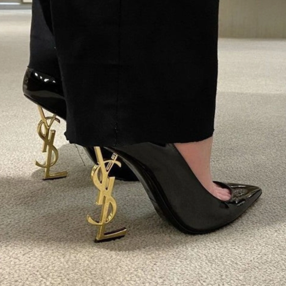 YSL COURT SHOE - BLACK