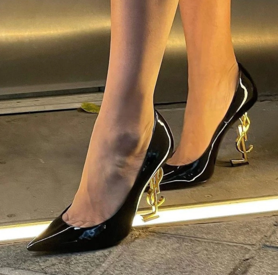 YSL COURT SHOE - BLACK